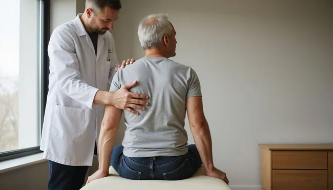 doctor providing treatment for car accident victim.